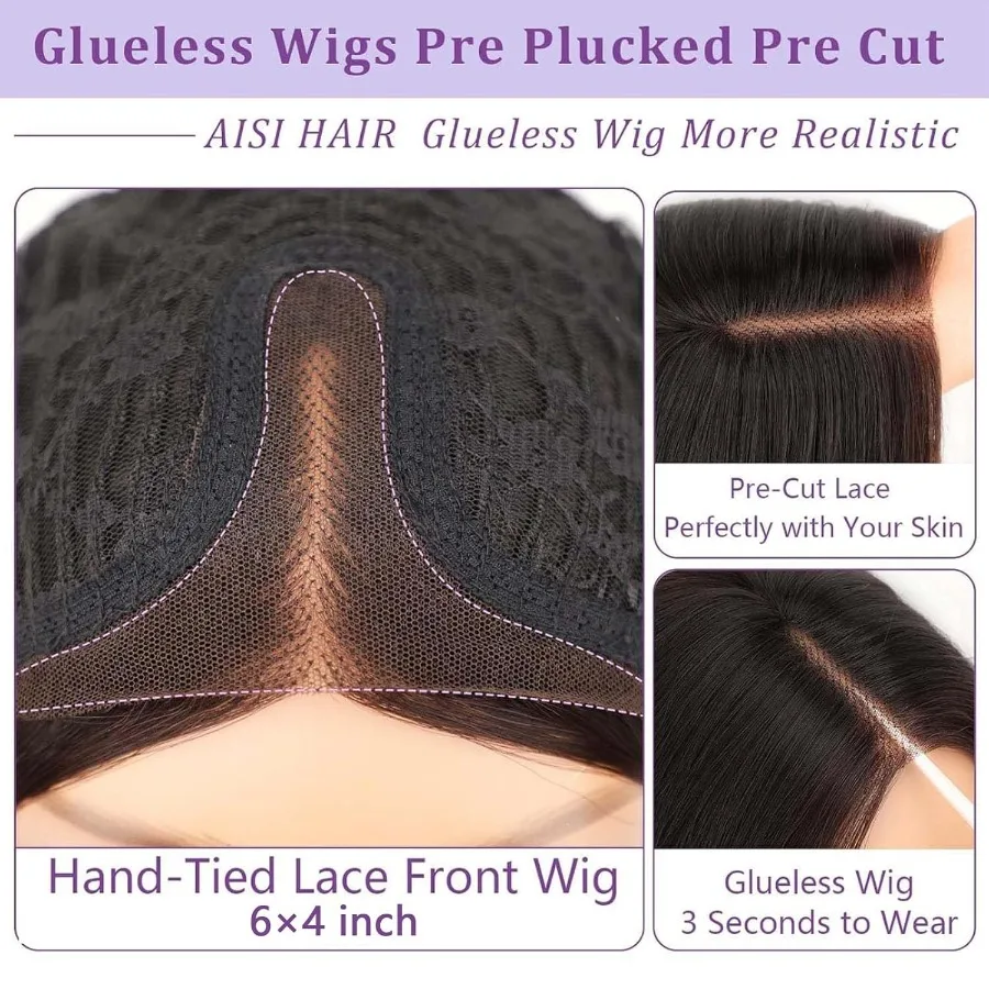 14 بوصة أومبير شقراء الباروكات للنساء طول الكتف موجة شعر مستعار مع قطع الدانتيل شعري الجزء الأوسط الطبيعي متموج بوب الاصطناعية H