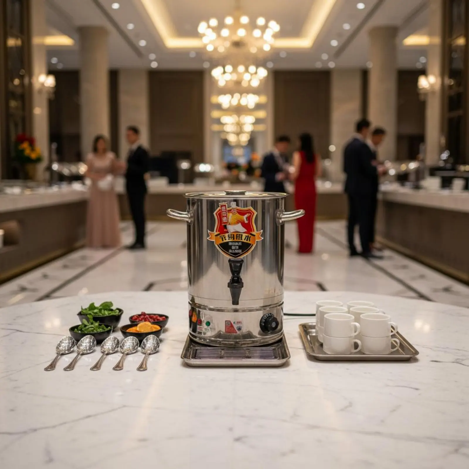 

Электрический водонагреватель с функцией поддержания тепла, профессиональный чайник большой емкости, регулируемый контроль температуры