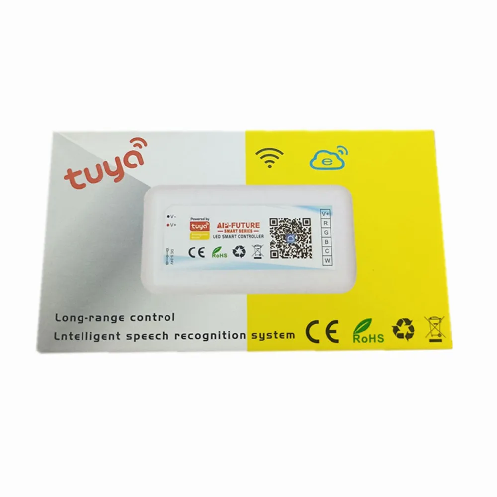 Tuya Smart Wifi Led Controller Single Color/CCT/RGB/RGBW/RGB+CCT LED Strip Dimmer APP Alexa Google Home Voice DC5-24V