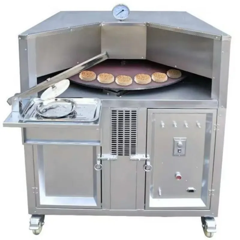 Spinning Free Style 500c Rotating Pot Pita Bread Oven Natural Source Gas Heater Burner Saj Medium To Large Size Turkish Arabic