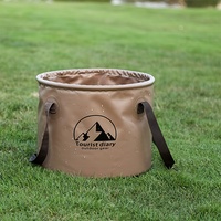 Folding Bucket Waterproof Foldable Water Sink Bucket Portable Travel Foldable Basin Camping Hiking Fishing Storage Bucket