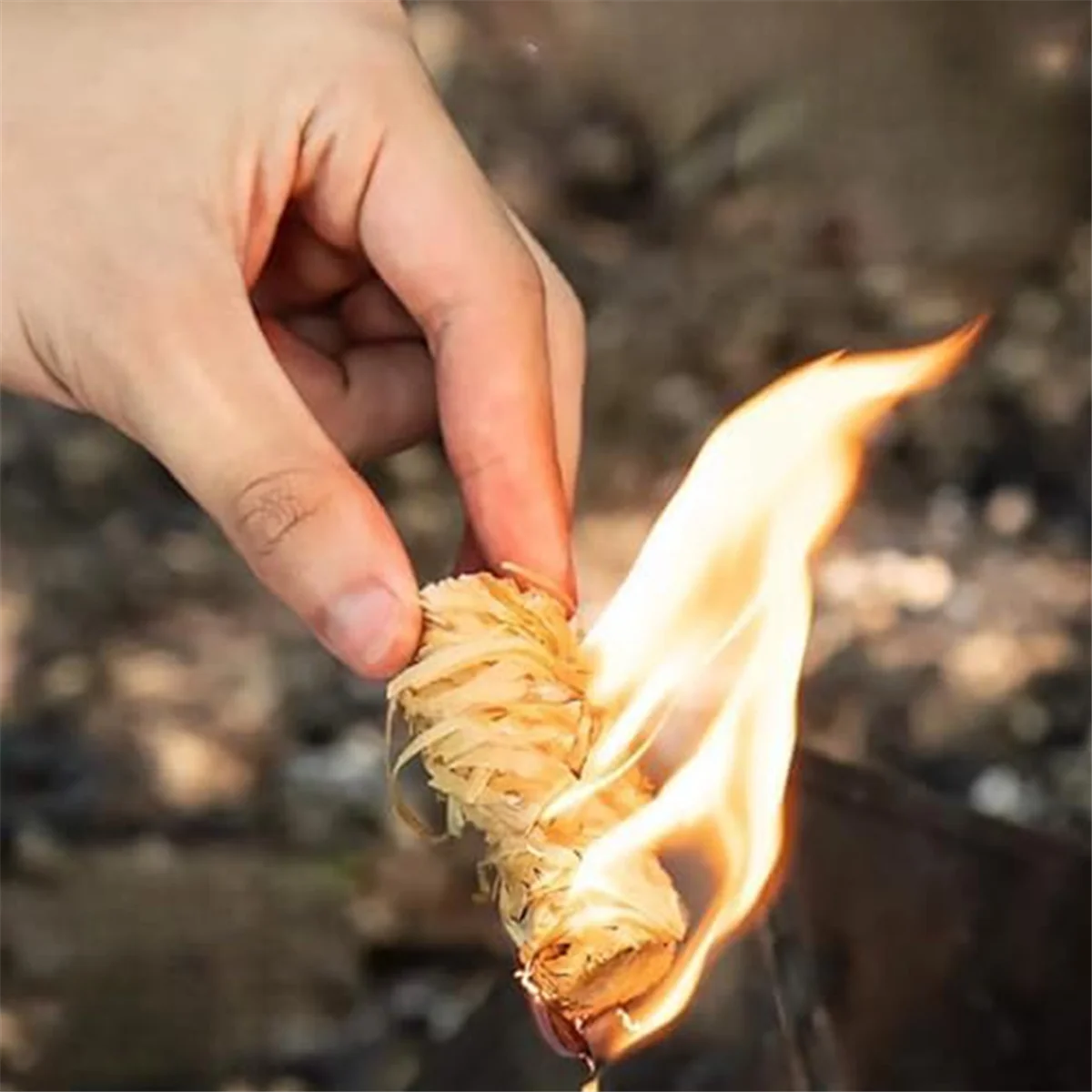 Naturalne zapalniczki do palników na drewno, zapalniczki przeciwpożarowe, zapalniczki do pieca, gotowanie grillu, naturalna wełna drewniana