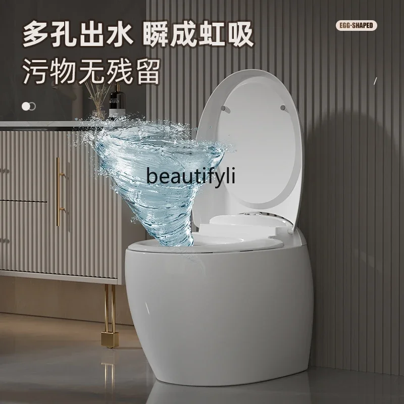 A61 لا يوجد مرحاض لحدود ضغط الماء، غير ذكي بدون خزان، مرحاض سيفون مقاوم للرذاذ #4