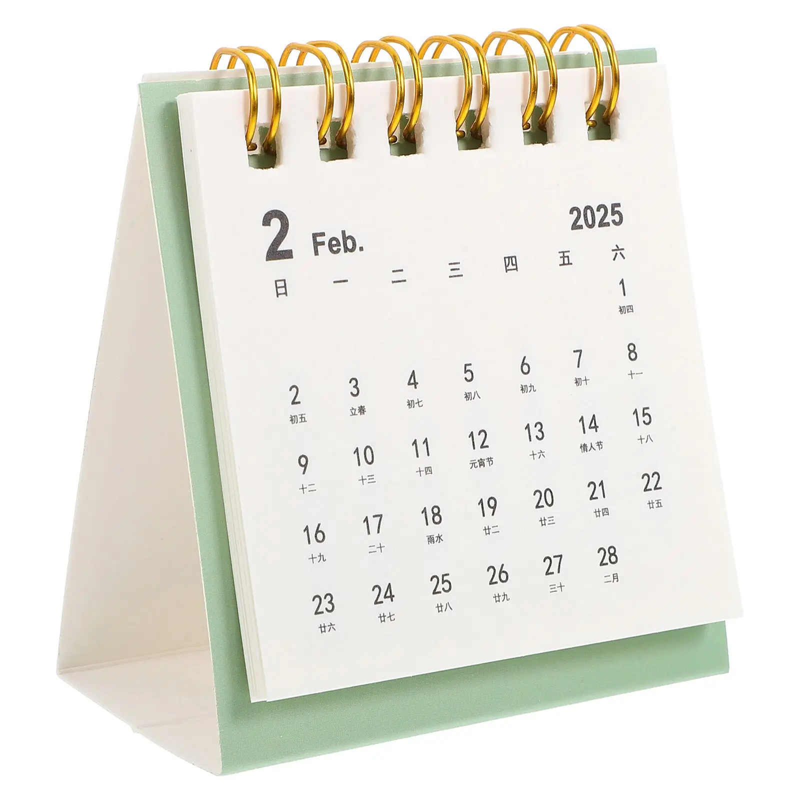 Simple Desk Calendar Decor Small and Fresh Adorable Mini Calendars Green Classroom for