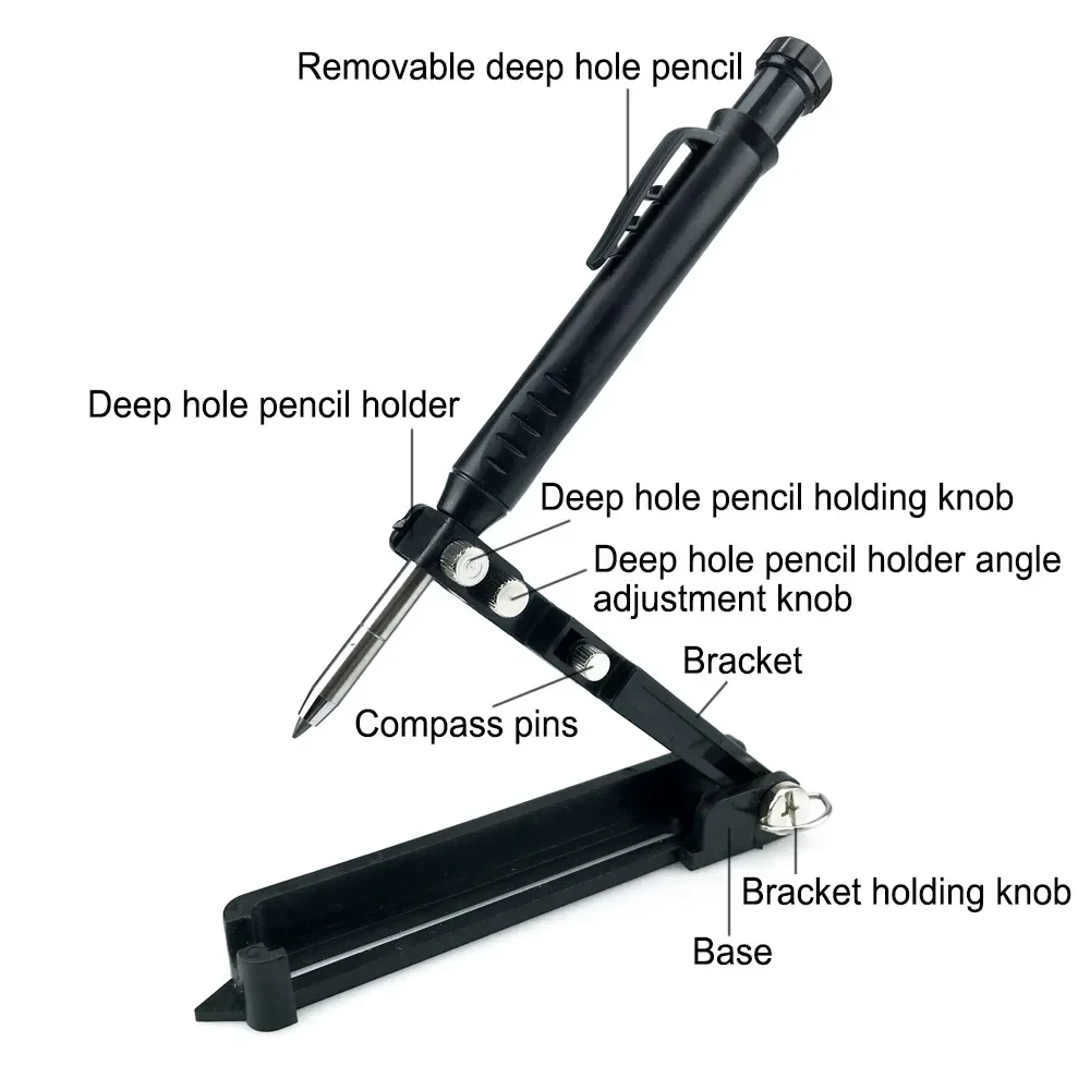 

Woodworking Construction Multi-function Scribing Ruler Contour Gauge Scribe Compass Carpentry Graffiti Line Measuring Hand Tools