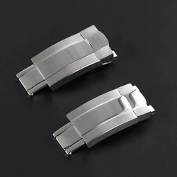 316L Stainless Steel Folding Buckle for Rolex Submariner Oysterflex Daytona GMT Watch Band Strap Deployment Clasp 16mmX9mm