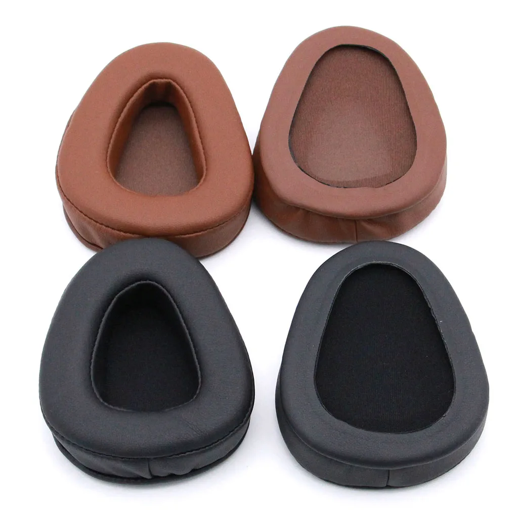 有線ヘッドホンイヤーパッド,ヘッドフォンパッド,クッションアクセサリー,skullcandy avier 2の交換,ブラウン,2個