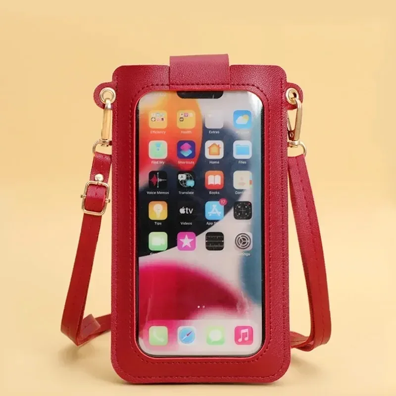 

New Women Bags Soft Leather Wallets Touch Screen Cell Phone Purse Crossbody Shoulder Strap Handbag for Female Cheap Women's Bags