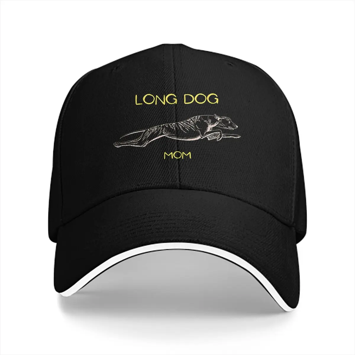 Pure Color Dad Hats Long Dog Mom Racing Men's Hat Sun Visor Baseball Caps Greyhound Peaked Cap