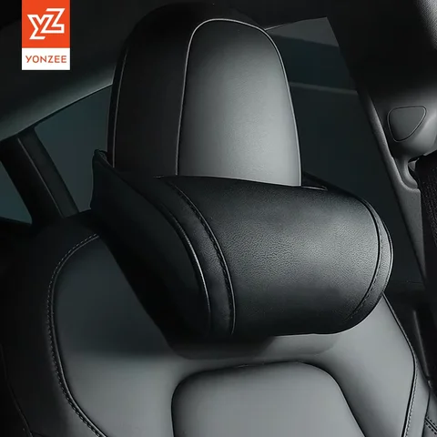 PU Leather Car Seat Neck Pillow