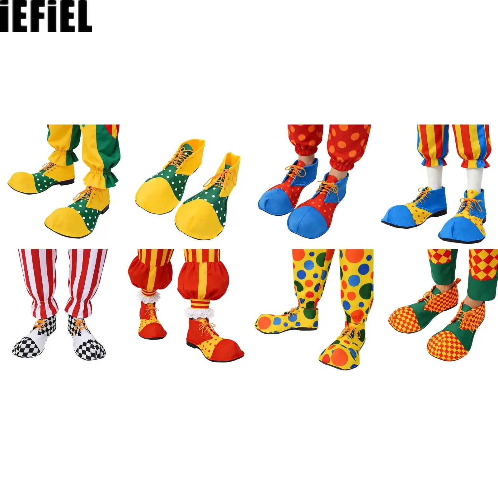 

Adults Unisex Funny Clown Shoes for Halloween Cosplay Costume Accessory for Carnival Masquerade Party
