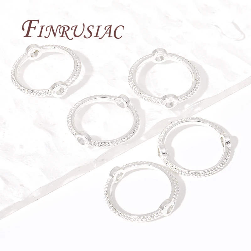 Multi Arten Messing Metall Kreis Rahmen Verbinder Spacer Perle, 14K/18K vergoldet Runde Perle Rahmen für DIY Perlen Schmuck Machen – Detail 23
