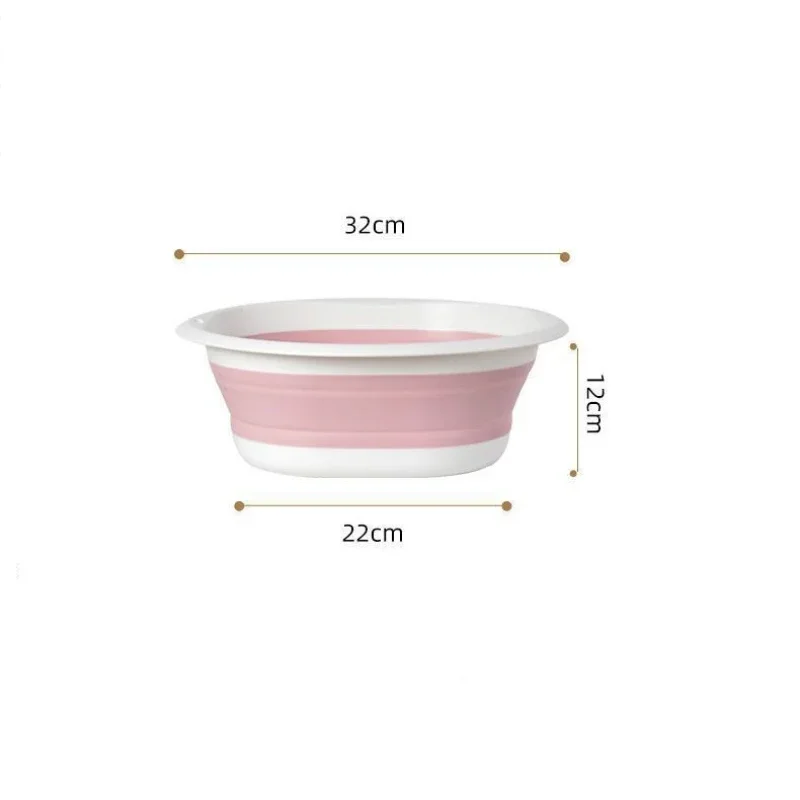 Foldable Baby Wash Basin Portable and Hanging Thickened Wash Basin Outdoor Camping Travel Household Storage Basin Baby Products