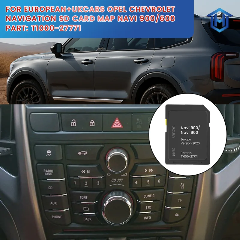 2023 NEW FOR Opel Chevrolet SD Card Navi 900/600 SD Card All Europe and UK Navigation Maps