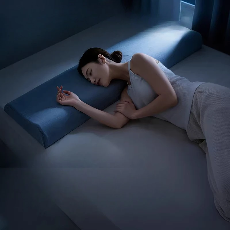 Deep sleep double pillow, extended pillow to protect cervical spine, help sleep cotton pillowcase