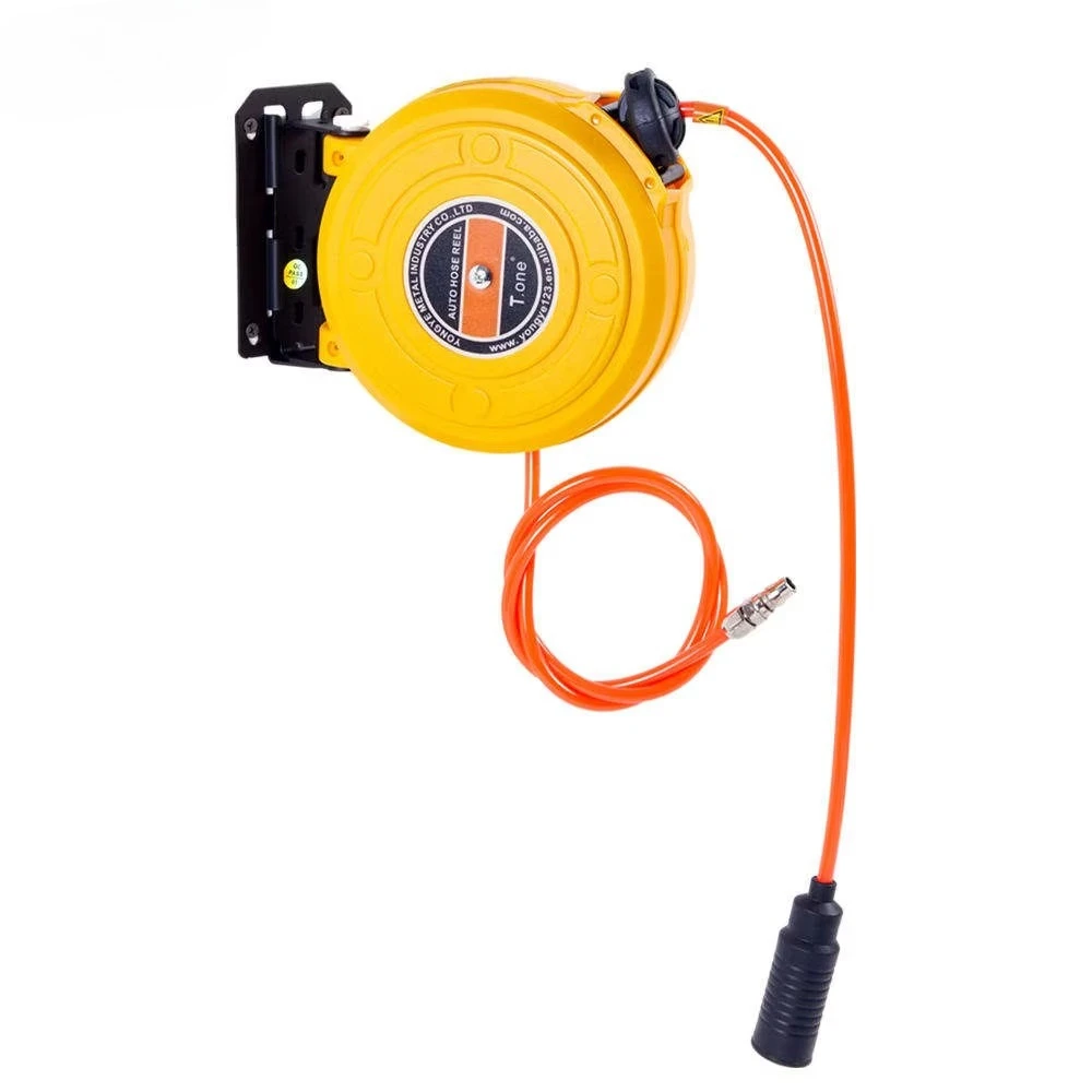 Water Pneumatic Mesh Extension Retractable High Pressure Car Wash Garden Hydraulic Air Air Cable Reel