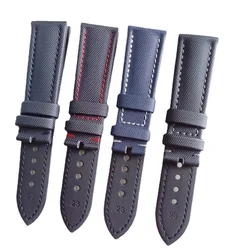 watch strap for Blancpain Bathyscaphe 5015 5000 5200 5050 5066 foldable buckle canvas strap 23mm