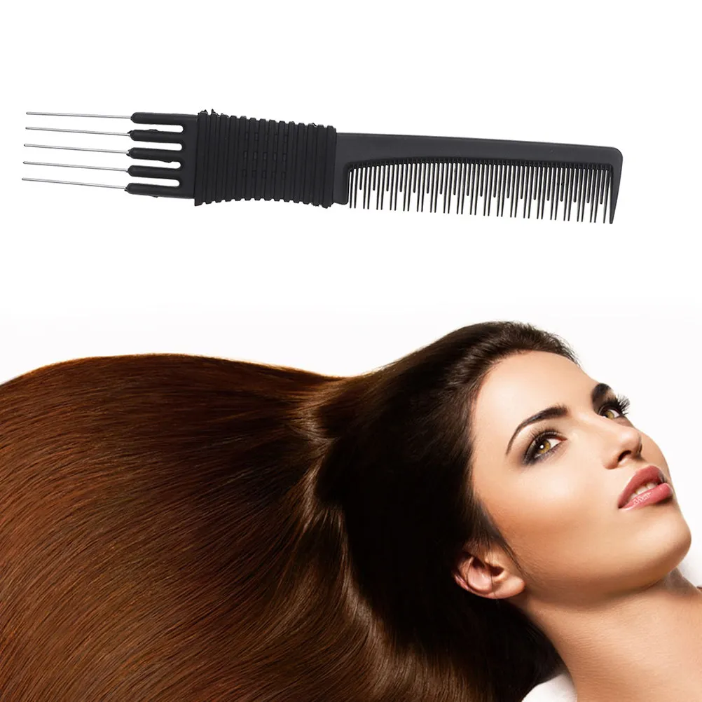 

4Pcs Professional Hair Styling Comb Steel Needle Tail Design Lightweight Portable for Barbershop Salon Daily Use Beautiful