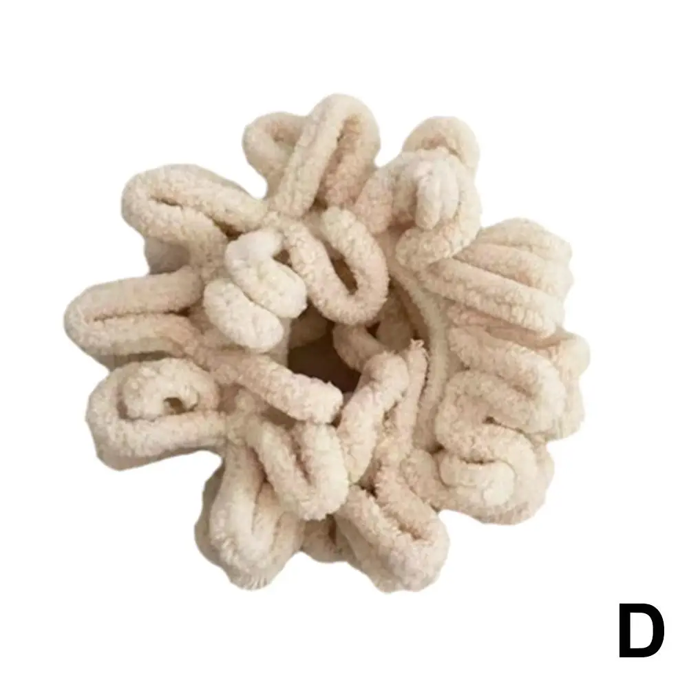 Женские элегантные однотонные плюшевые мягкие эластичные ленты для волос, резиновый хвост, резинка для волос, держатель, резинка для волос, аксессуары Flu I5L1