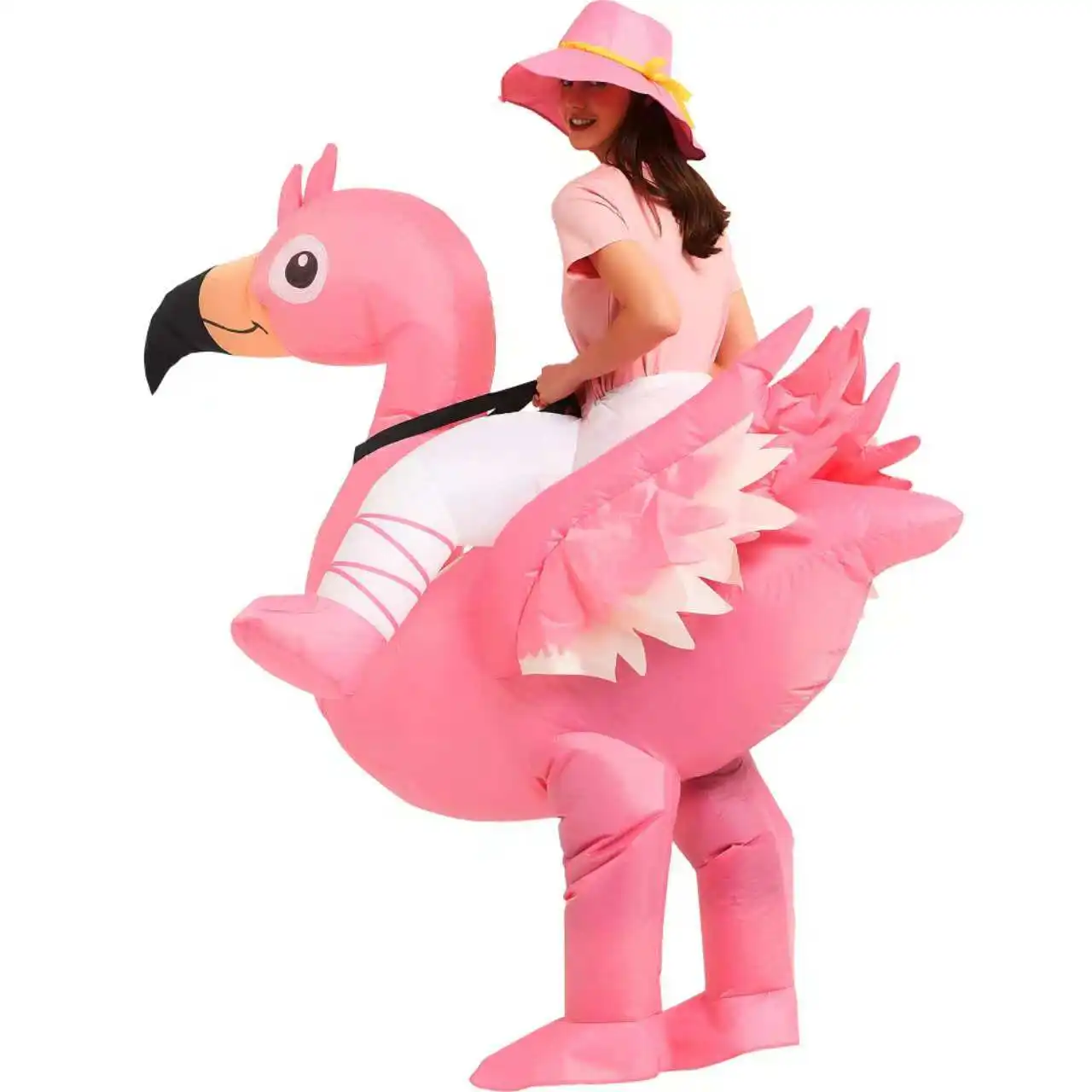 Disfraz inflable para adulto, traje divertido de flamenco, Unisex, para Navidad, Acción de Gracias, carnaval, fiesta, Cosplay