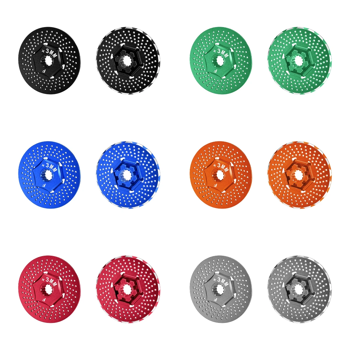 

GPM Aluminium Front Wheel Hex Claw +3mm With Brake Disk For TRAXXAS 1/5 X-Maxx 8S MONSTER TRUCK-77086-4