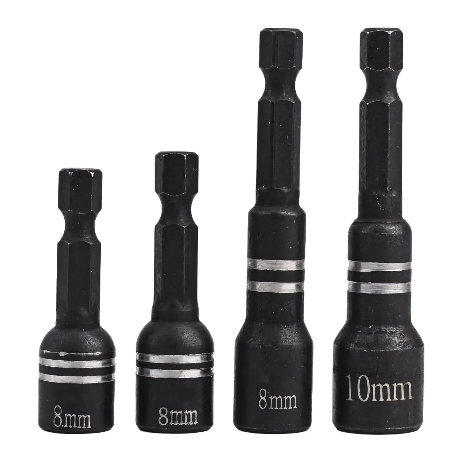 

4pcs Hex Sockets Sleeve Nozzles Nut Driver Set Hexagonal Handle Screw Extension Rod Socket Wrenches Power Tool Accessories