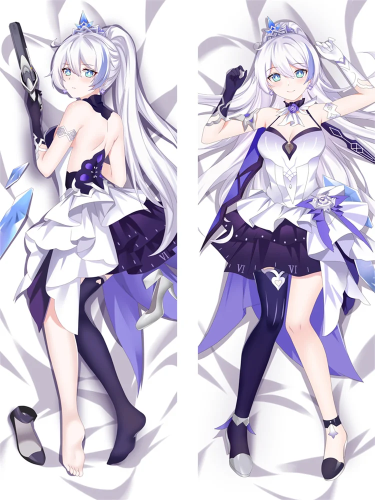 DAKIMAKURA-Taie d'Oreiller Imprimée Double Face Anime, Kiana Kaslana (Honkai Impact), DIY, Literie pour la Maison, Corps étreignant