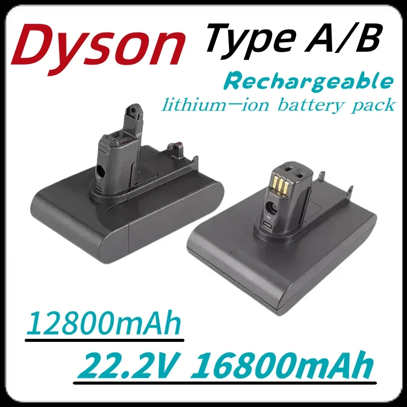 

Dyson 22.2V 12800/16800mAh Type A/B Li-ion Vacuum Battery forDyson DC35, DC45 DC31 DC34 DC44 DC31 DC35