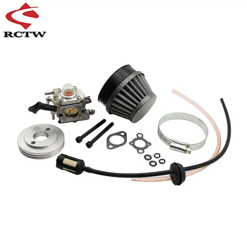 Filtro de aire de carburador o tubería de Kit de tubería para 23CC ~ 58CC Zenoah motor CY para 1/5 RC HPI ROFUN ROVAN KM BAJA LOSI FG GoPed RedCat