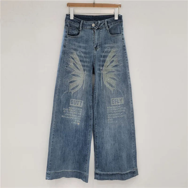 

Euro-Chic Butterfly Gems. High-Waist Wide-Leg Perfection. Your New 2025 Autumn Must-Have