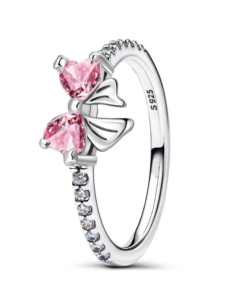 

925 Sterling Silver 12 months Colorful Birthstone Eternity Round Ring Fit Original Bracelet Girls Birthday Jewelry Gift