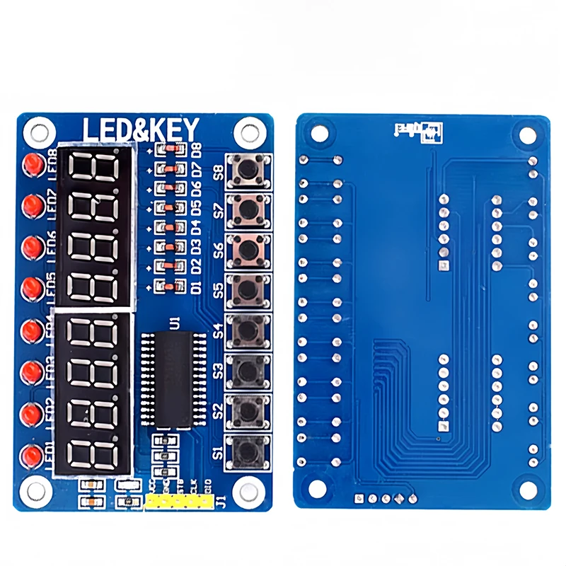 Moduł TM1638 Wyświetlacz klucza Nowa 8-bitowa cyfrowa rura LED 8-bitowa dla AVR Arduino