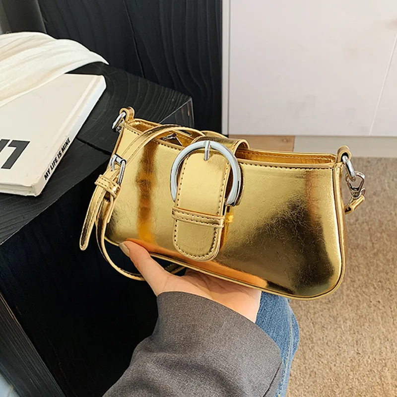 Bags for Women 2024 Summer New Simple PU Single Shoulder Underarm Bag Versatile Textured Leather Small Square Handbags