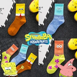 SpongeBob Patrick Socks Squidward basket Soccer Riding calzini sportivi calza antiscivolo calza assorbente traspirante Anime