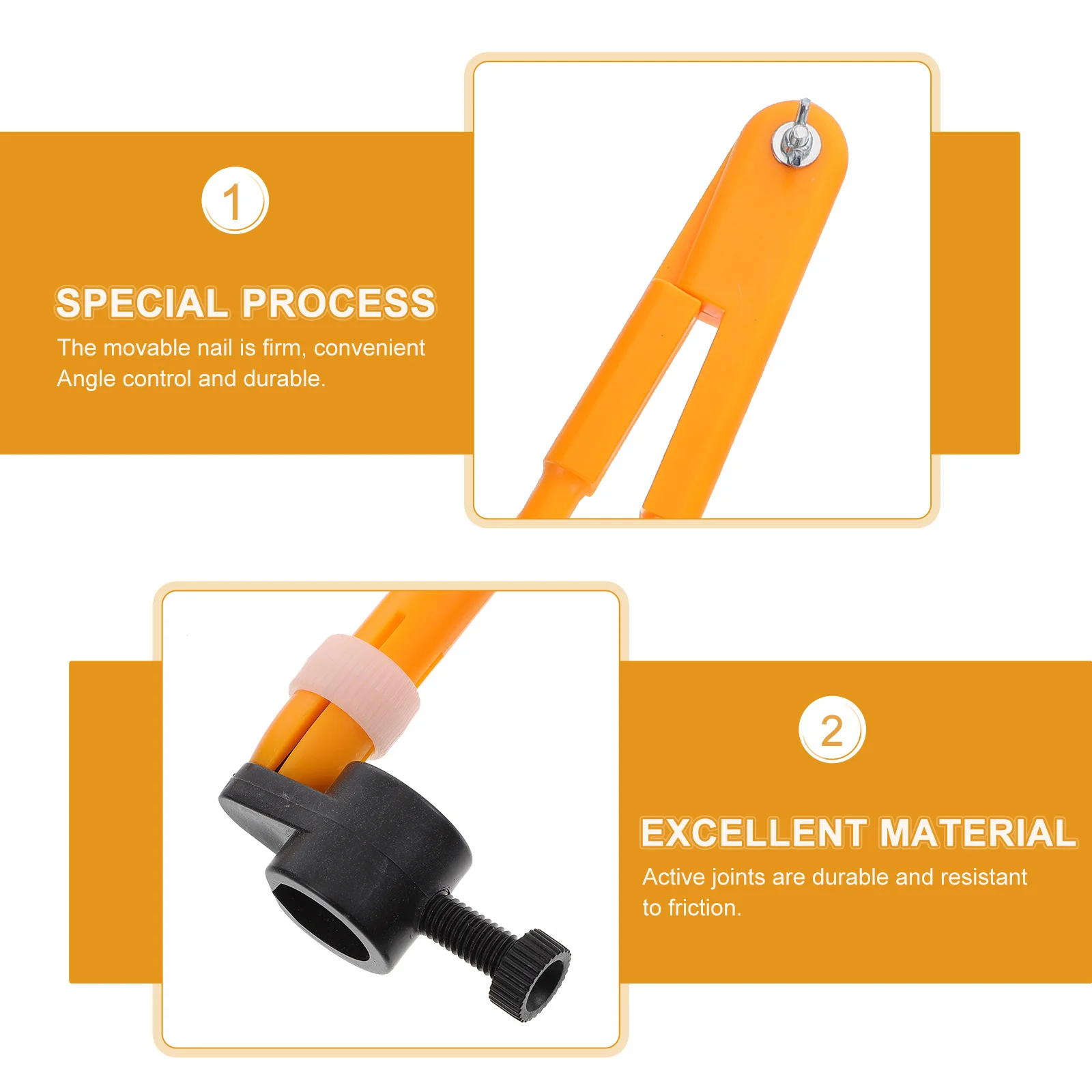 بوصلة السبورة البلاستيكية ذات الاستخدام المزدوج أداة تعليم الرياضيات لرأس الفصول الدراسية حل المشكلات الهندسية إمدادات التدريس #6