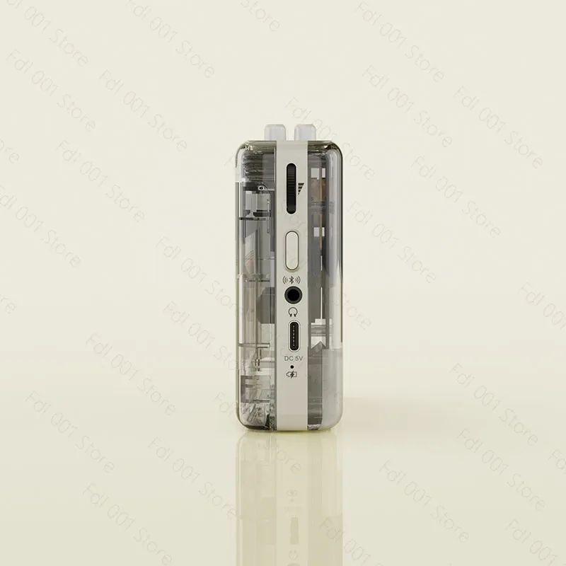 Retro Stereo Cassette Player 6508 Portable Walkman Bluetooth Single Player Transparent Shell Vintage Music Device