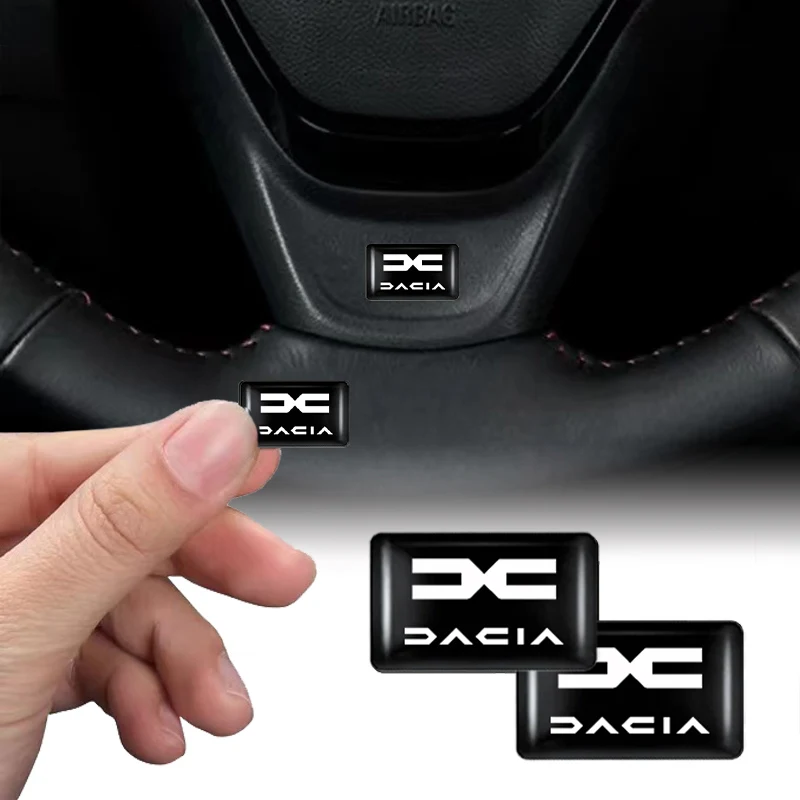 Housse de protection pour volant de voiture, autocollant décoratif pour Dacia Duster Logan Sandero Jogger Spring Stepway Dokker Lodgy