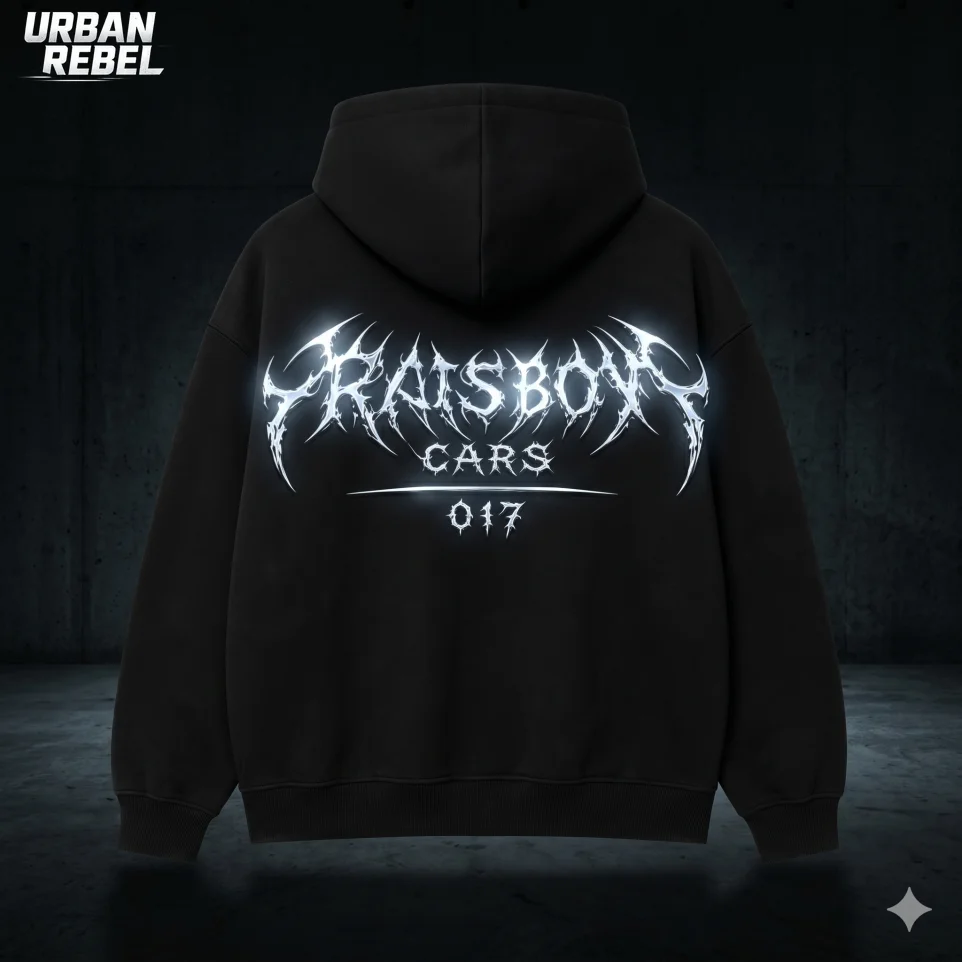 Conjunto de Sudadera con Capucha Reflectante para Hombre, Diseño Gráfico Reflectante, Estilo Urbano Rebelde, Informal, para Uso Diario, Nocturno y Urbano, Sudadera con Capucha Y2k