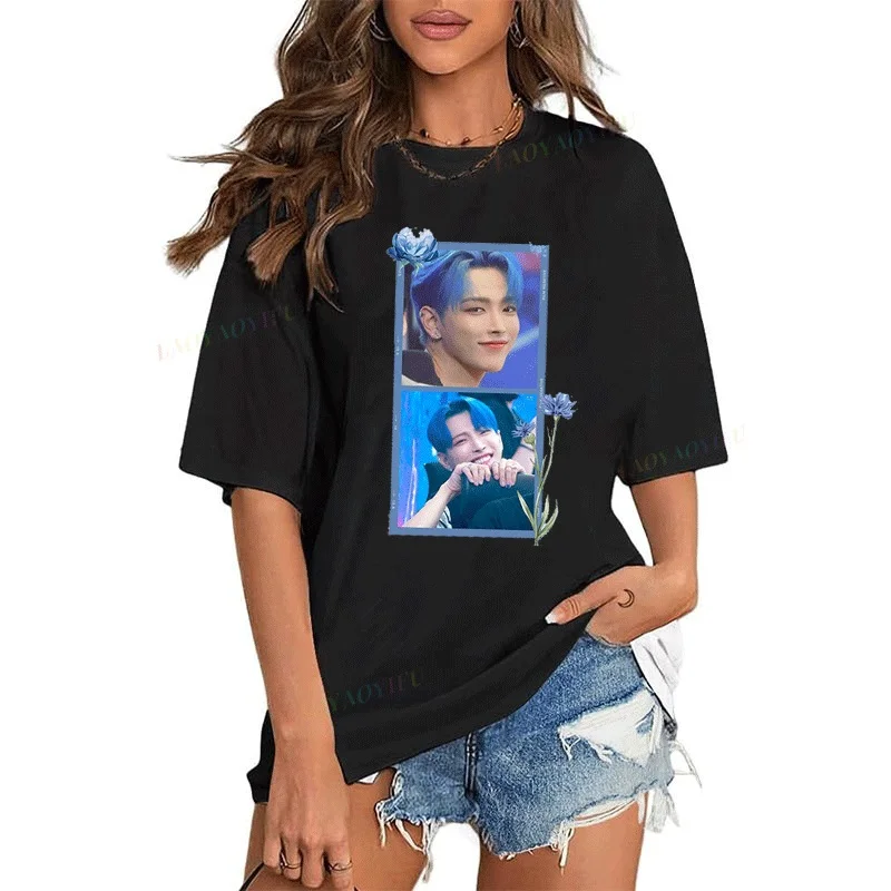 Camiseta coreana Playera Kim Hong Joong para hombre, camiseta de manga corta de estrella musical Kpop, camisetas gráficas para hombre, camisetas Y2k