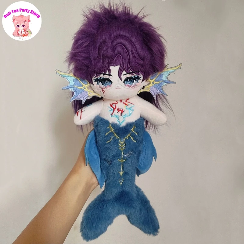 

Аниме Love and Deepspace Rafayel Русалка Куклы 30 см Рисунок Плюшевая хлопковая кукла BodyDress Up Одежда Косплей Наряд Игрушки Рождественский подарок