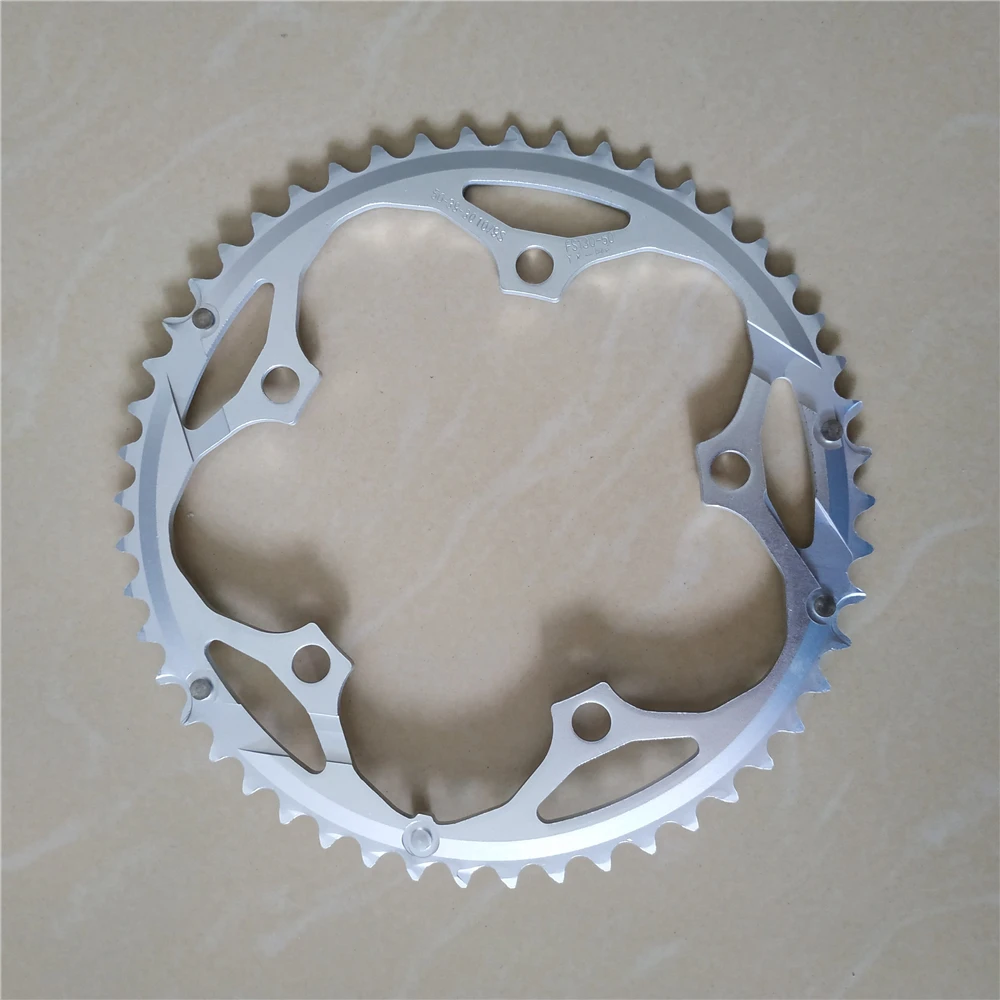 Road Bicycle Chainwheel 130BCD 50T 39T Chainring Sprocket Silver Double System Plate Folding Bike Chain Wheel  Crank 6-10 Speed view 4