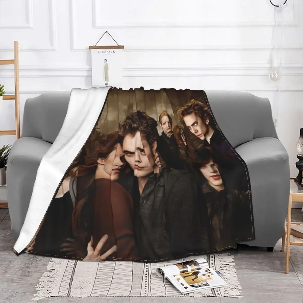 The Twilight Saga Vampire Fleece Throw Blanket Movie Edward Bella Blankets for Bedding Bedroom Super Soft Bedding Throws