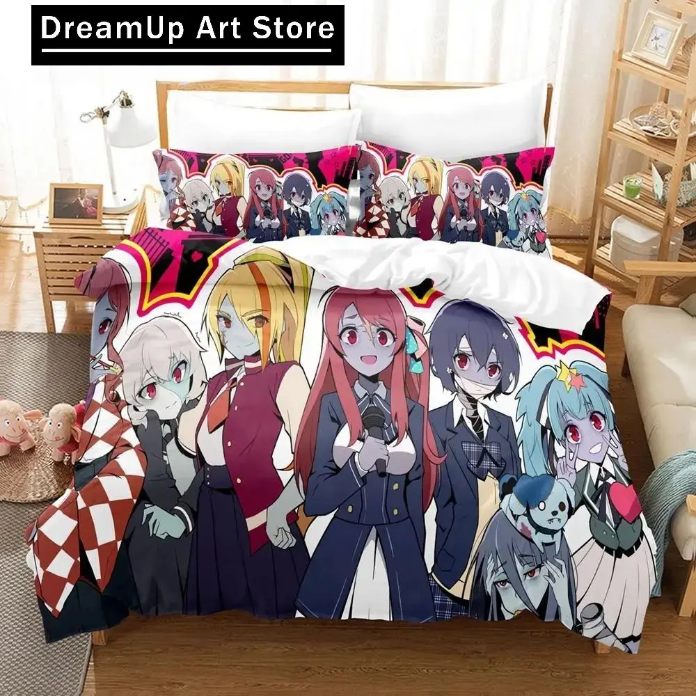 3D Print Fashion Zombie Land Saga Bedding Set Boys Girls Twin Queen Full Size Duvet Cover Pillowcase Bed Adult Bedroom