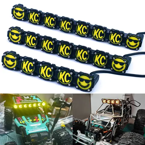 Luzes de teto de simulação LED para carro crawler 1/10 RC Traxxas Trx4 Axial Scx10 Yikong RC4WD D90 Croboll MK07 MJX H8H
