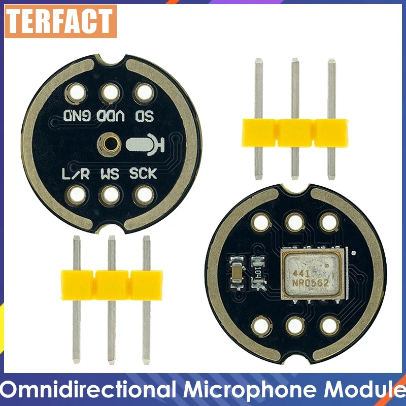 MH-ET LIVE Omnidirectional Microphone Module I2S Interface INMP441 MEMS High Precision Low Power Ultra Small Volume for ESP32