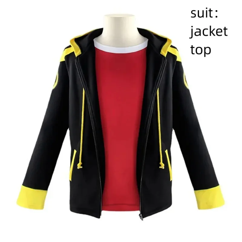 Game Mystic Messenger 707 seven luciel Saeyoung console cosplay costume wig anime zipper jacket hoodies T-shirt Halloween suit