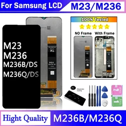 High Quality For Samsung  M23 M236 M236B M236B/DS LCD Display With Frame Touch Panel Screen Digitizer Replacement