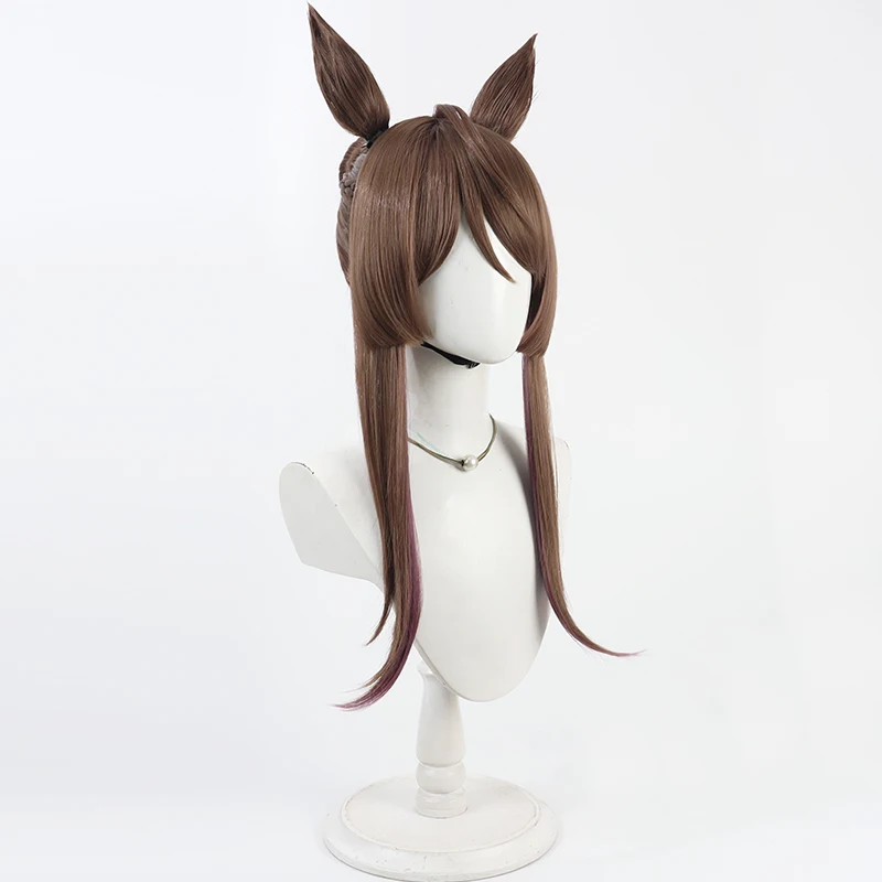 Game Pretty Derby Royce and Royce Cosplay Wig Roisu ando Roisu Cosplay Wig  brown Hair For Hallowmas Party Adult Women Men