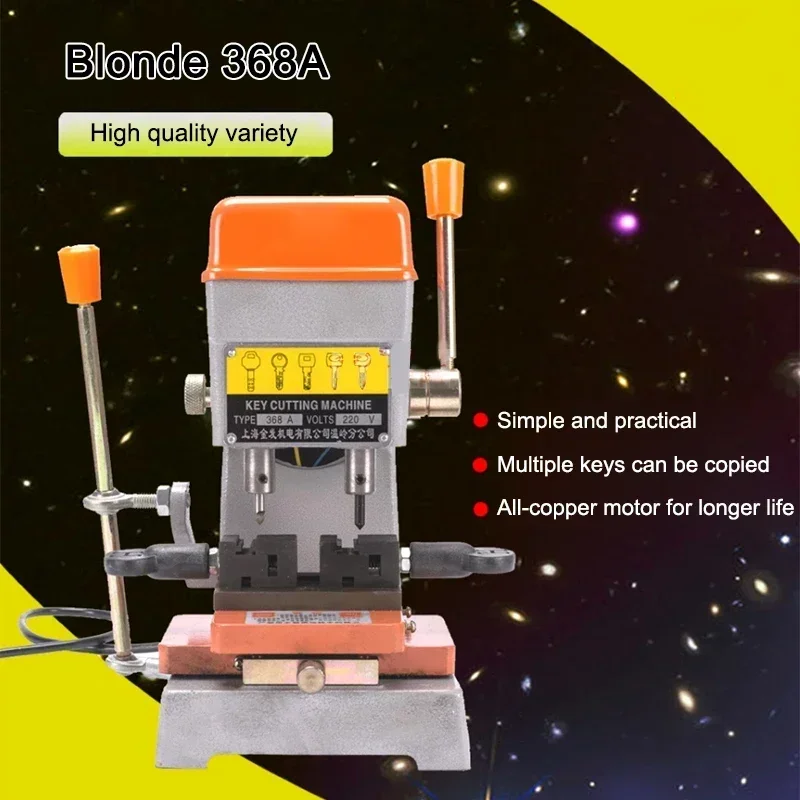 

NEW 368A Key Machine De Replica Machine Manual Vertical Punching Inside And Outside Milling Groove Machine Factory