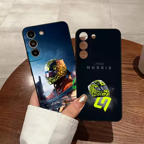 F1 Formula 1 Lando Norris Phone Case for Samsung S24 Ultra S23 Fe S22 S20 S21 Plus Galaxy A54 A34 A24 A53 Note 20 Cover